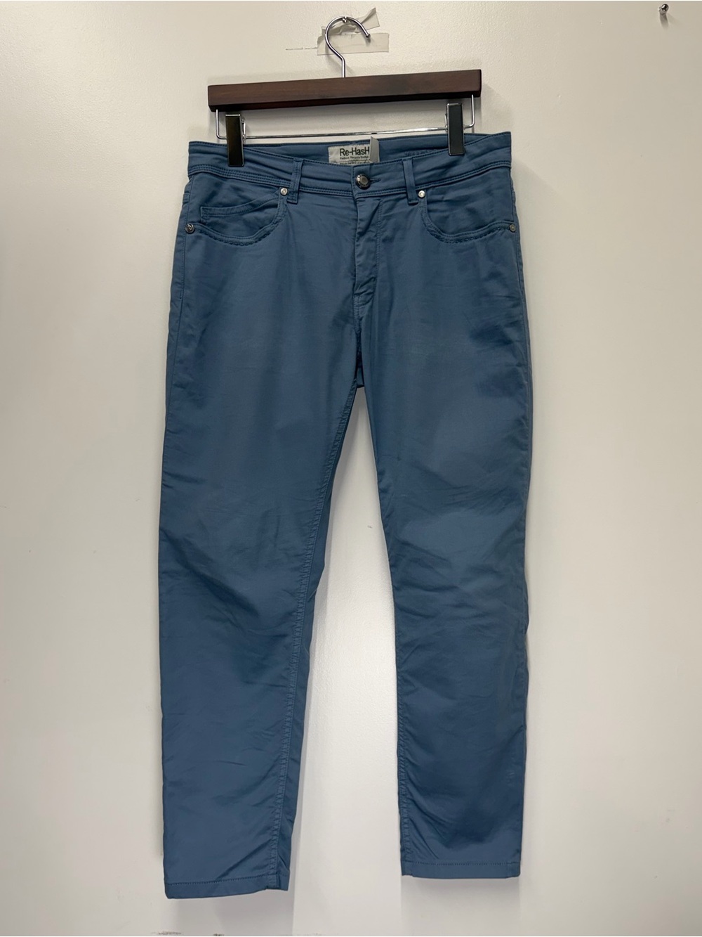 Re-Hash - Sky Blue Slim Fit Cotton-Lyocell Jeans